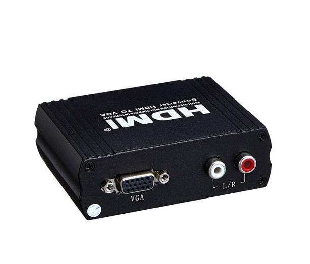 Konvertor HDMI na VGA + audio L/R elektronický