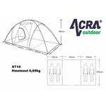  Acra BROTHER ST14 4 személyes sátor
