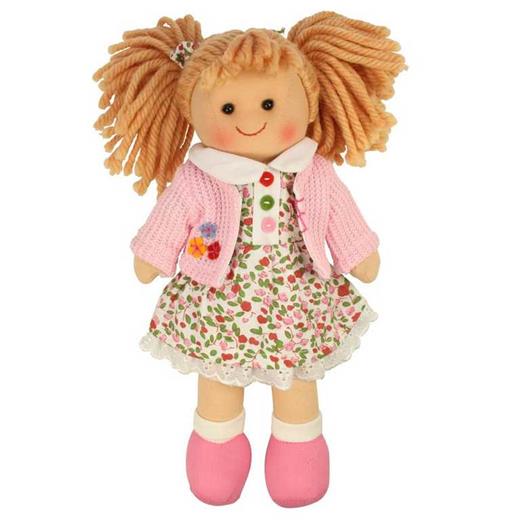 Bigjigs Toys Poppy rongybaba, 28 cm