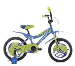 Capriolo BMX 16" HT KID gyerek kerékpár, lime zöld-kék
