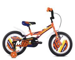 Capriolo BMX 16"HT MUSTANG gyerek kerékpár, narancssárga-kék-fekete