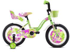Capriolo BMX 16" VIOLA gyerek kerékpár, rózsaszín és zöld