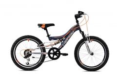 Capriolo CTX200 20"/11HT teljes felfüggesztésű kerékpár szürke-narancs színben.