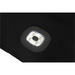 Cattara BLACK LED-es fejlámpa sapka USB-töltéssel