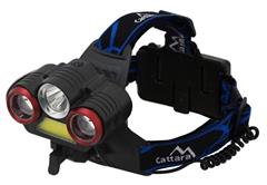Cattara TRIO LED fejlámpa 670lm tölthető