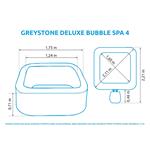 Felfújható pezsgőfürdő Marimex Greystone Deluxe Bubble Spa 4 NP 