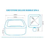 Felfújható pezsgőfürdő Marimex Greystone Deluxe Bubble Spa 6 NP 