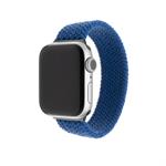 FIXED Nylon Strap rugalmas nejlonszíj Apple Watch 38/40 mm-hez, L méret, kék

