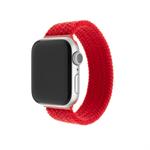 FIXED Nylon Strap rugalmas nejlonszíj Apple Watch 38/40 mm-hez, S méret, piros

