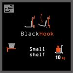 G21 BlackHook small shelf akasztó rendszer 60 x 10 x 19,5 cm