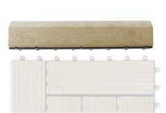 G21 Cumaru átvezető profil a WPC burkolócsempékhez, 30 x 7,5 cm egyenes