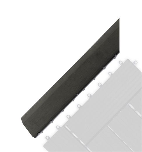 G21 Ében átvezető profil a WPC burkolócsempékhez, 38,5 x 7,5 cm sarok (bal)