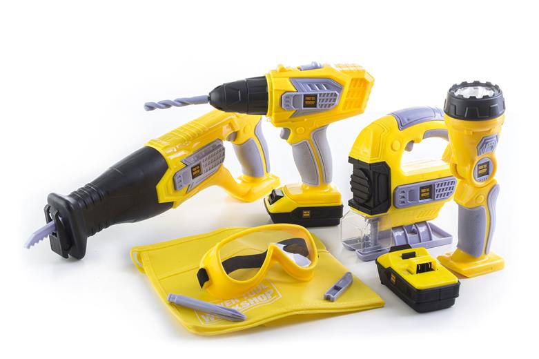 G21 játék - DELUXE TOOLS elemes szerszámkészlet 10 darab