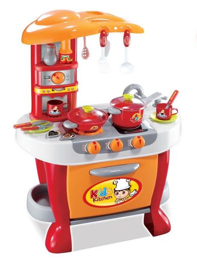 G21 játék - Kis szakécs gyerek konyha tartozékokkal, narancssárga