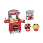 G21 játék - Superior gyerek konyha tartozékokkal, piros