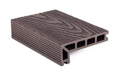G21 kültéri elzáró burkolólap, 2,5 x 14 x 400 cm, Dark Wood, WPC