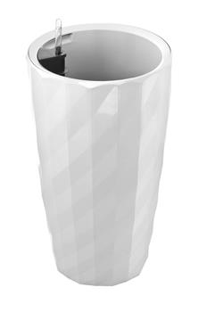 G21 önöntöző kaspó Diamant 57 cm, fehér