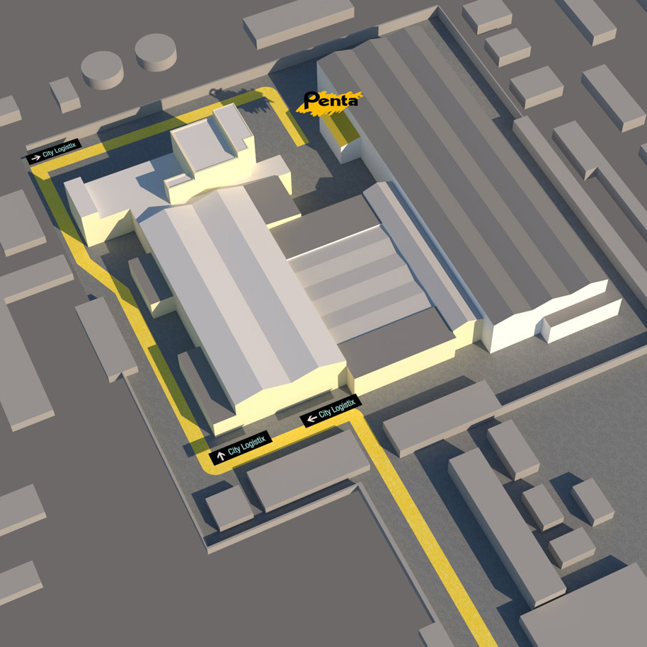 mapa arealu penta sk, turbinova, bratislava