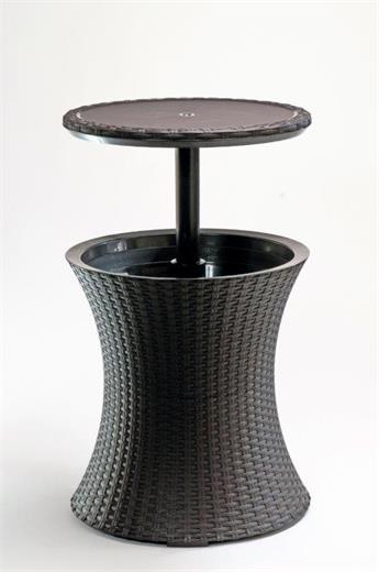 Keter Cool Bar Rattan whiskey kerti asztal barna, sérült csomagolás