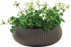 Keter COZY L Harvest brown virágcserép