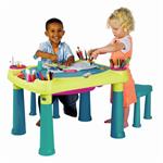 Keter Creative Play Table kreatív asztalka két  székkel , türkizkék/zöld