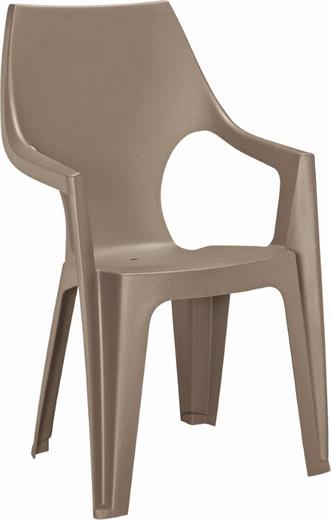 Keter Dante highback műanyag szék , cappuccino