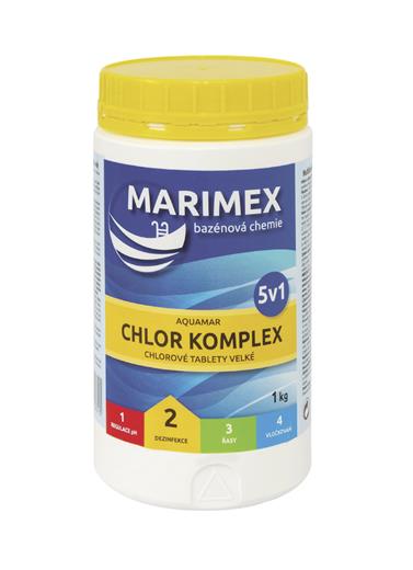 Marimex Klór komplex medence kémia, 5 az 1-ben, 1 kg