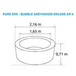 Marimex Pure Spa - Bubble Greywood Deluxe AP 6 felfújható pezsgőfürdő
