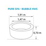 Marimex Pure Spa  Bubble HWS felfújható pezsgőfürdő