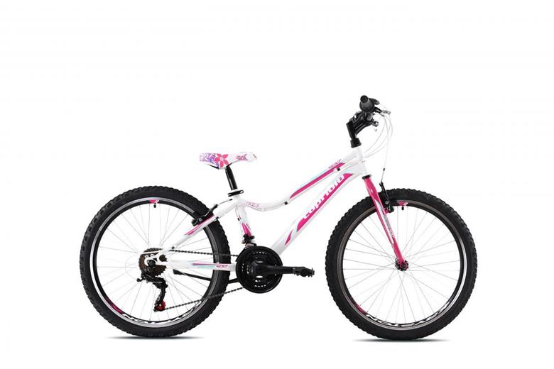 Mountain bike Capriolo DIAVOLO 400 fehér és rózsaszín 2023