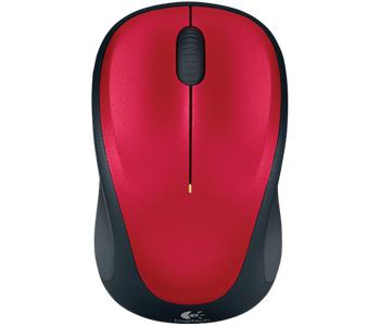 Myš Logitech Wireless Mouse M235 nano červená