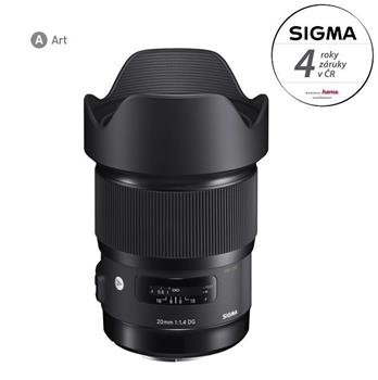 Objektív Sigma 20/1.4 DG HSM ART Canon - 4 roky záruka