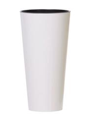 Prosperplast TUBUS SLIM virágcserép fehér fényes 30 cm 