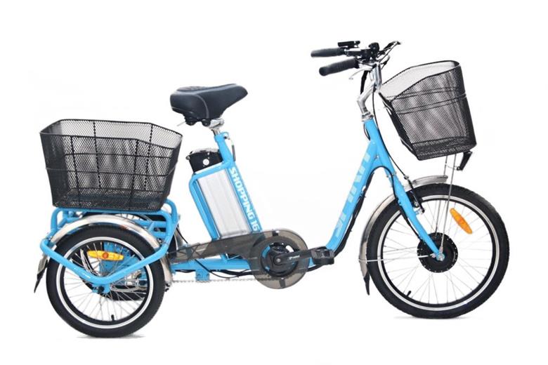 Spirit SHOPPING2 elektromos kerékpár, kék háromkerekű, 250W, 36V/13Ah