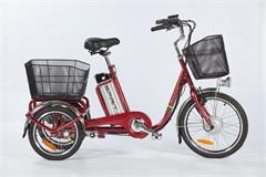 Spirit SHOPPING2 elektromos kerékpár, piros háromkerekű, 250W, 36V/18Ah