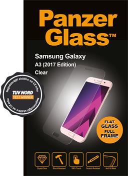 Tvrdené sklo PanzerGlass Edge-to-Edge pro Samsung Galaxy A3 (2017) čiré